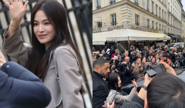 Tratamento exclusivo de Song Hye Kyo no Fendy Show, conquistando Paris de assalto