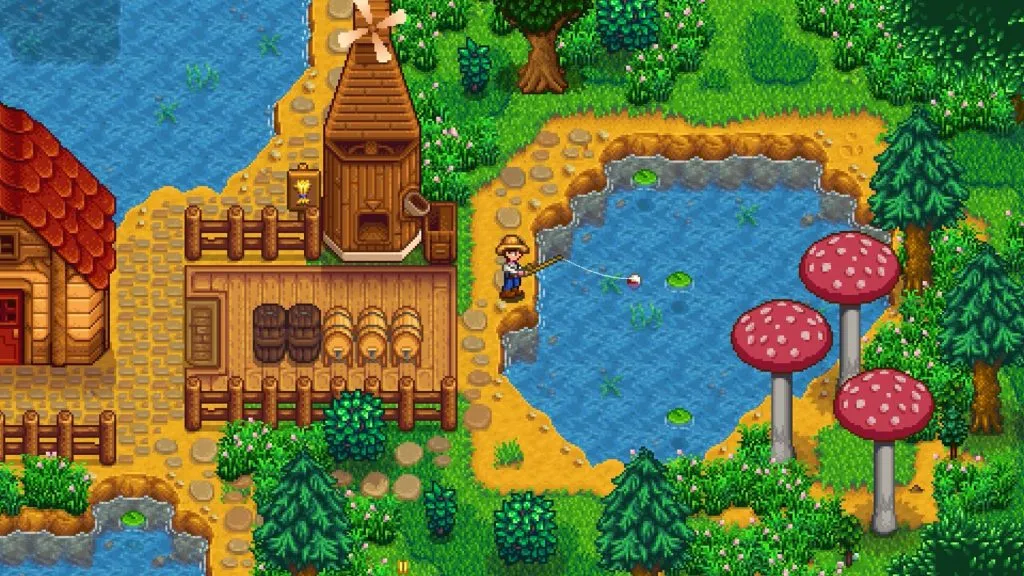 pêche dans la vallée de Stardew