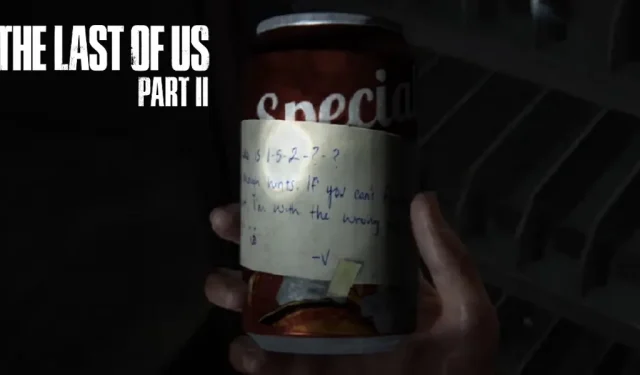 Comment trouver le code de la porte d’une canette de soda dans The Last of Us Part II