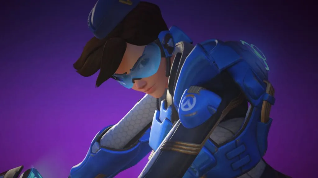 Una captura de pantalla de Tracer en Overwatch 2.