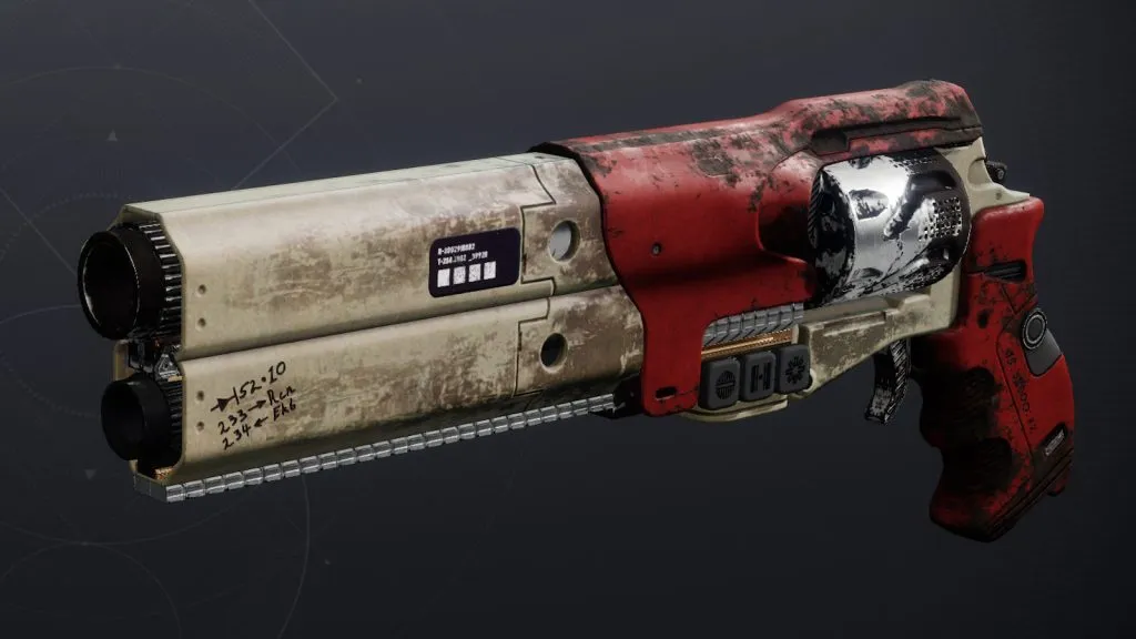 O lendário canhão de mão Warden's Law reeditado em Destiny 2 Season of the Witch.