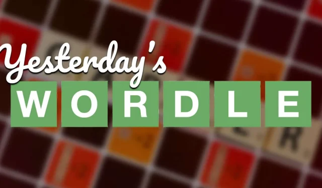 어제의 Wordle 단어(1월 3일): 어제의 Wordle 답변은 무엇이었나요?