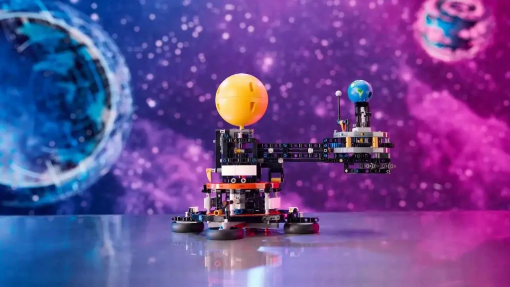 L'ensemble LEGO Technic Space Planet Terre et Lune en orbite