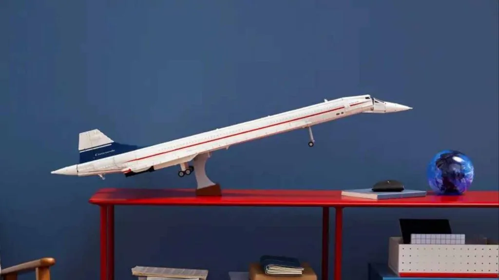 Die LEGO Icons Concorde ausgestellt