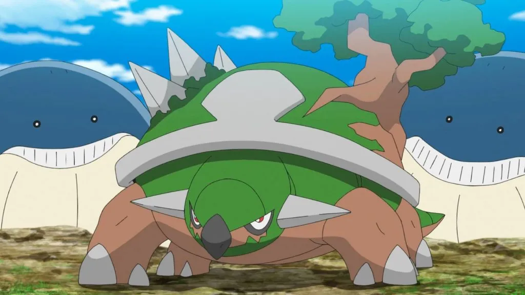 Torterra en el anime Pokémon