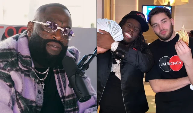 Rick Ross elogia a Adin Ross y Kai Cenat porque quiere transmitir más