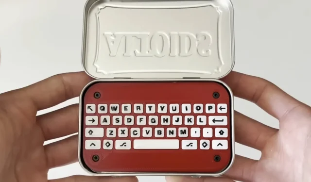 YouTuber constrói teclado funcional dentro da lata do Altoids