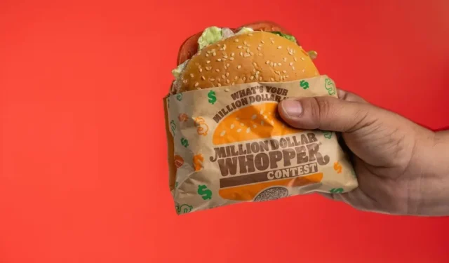 Burger King verlost 1 Million US-Dollar an den besten neuen Whopper