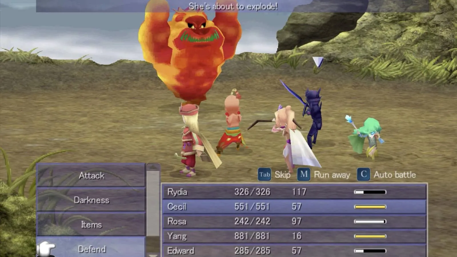 Gameplay de Final Fantasy 4