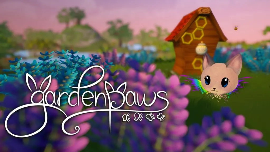 Jogo Garden Paws como Animal Crossing