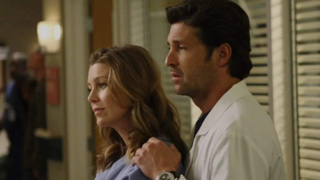 Meredith Grey et Derek Shepherd dans Grey's Anatomy