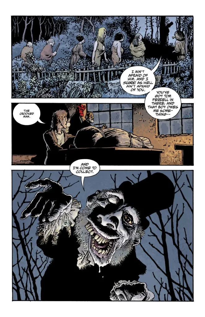 Pagine di anteprima di Hellboy: The Crooked Man e il ritorno di Ellie Kolb