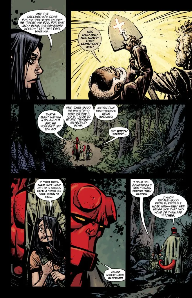 Strony podglądu Hellboy: The Crooked Man i Return of Ellie Kolb