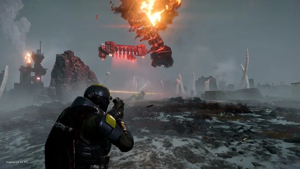 Zrzut ekranu z gry Helldivers 2