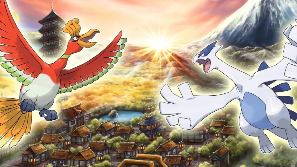 Pokemon Oro HeartGold e Argento SoulSilver Ho-Oh e Lugia nella regione di Johto