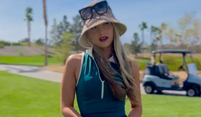 Influencer de golf quiere ligar con un profesional después de distraer a los jugadores con su vestimenta