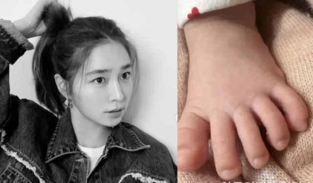 Lee Min-jung stupita nel vedere le dita speciali dei piedi di sua figlia