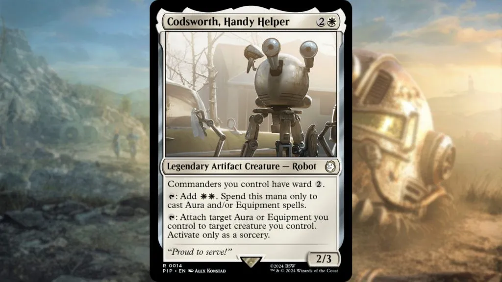 MTG Fallout Codsworth-Karte