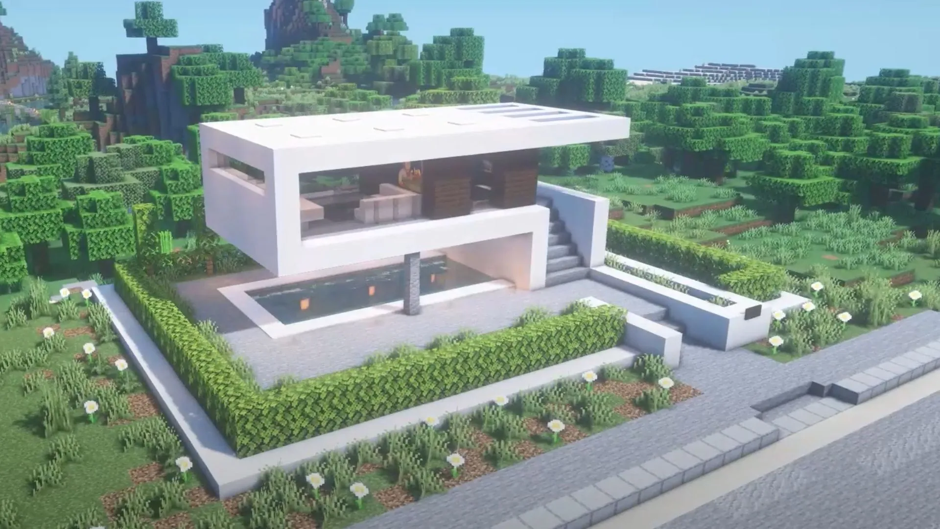 Casa Minecraft moderna y sencilla