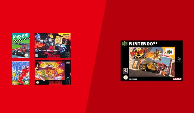 Cinq jeux rares classiques sont disponibles sur Nintendo Switch Online aujourd’hui