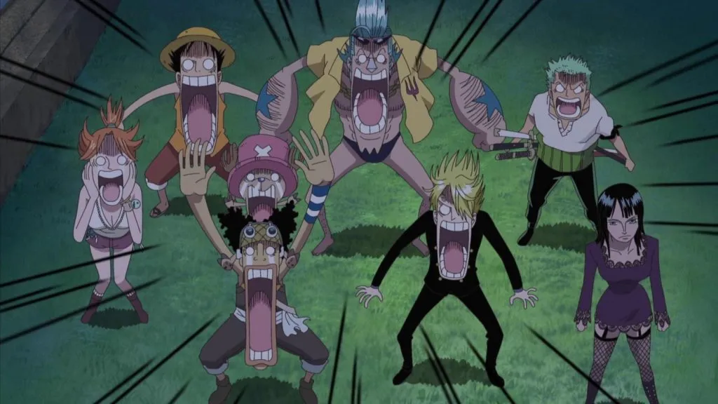 One Piece Straw Hats schockiert