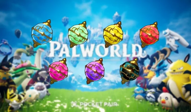 Como criar todo tipo de esfera no Palworld