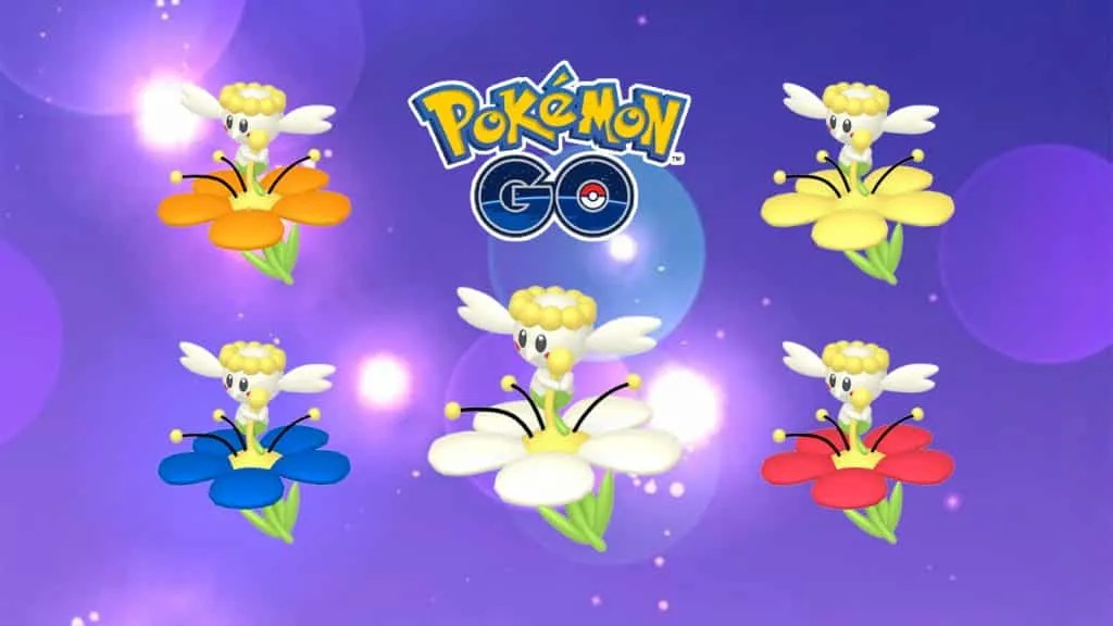 Tutti i colori dei fiori Flabebe in Pokemon Go