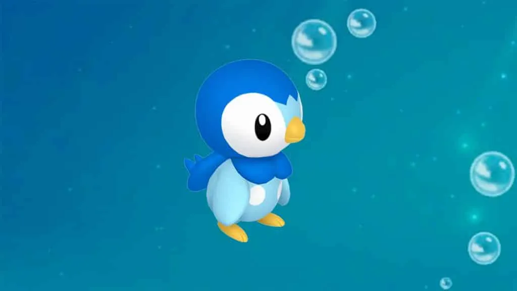 Piplup en una hora destacada en Pokémon Go