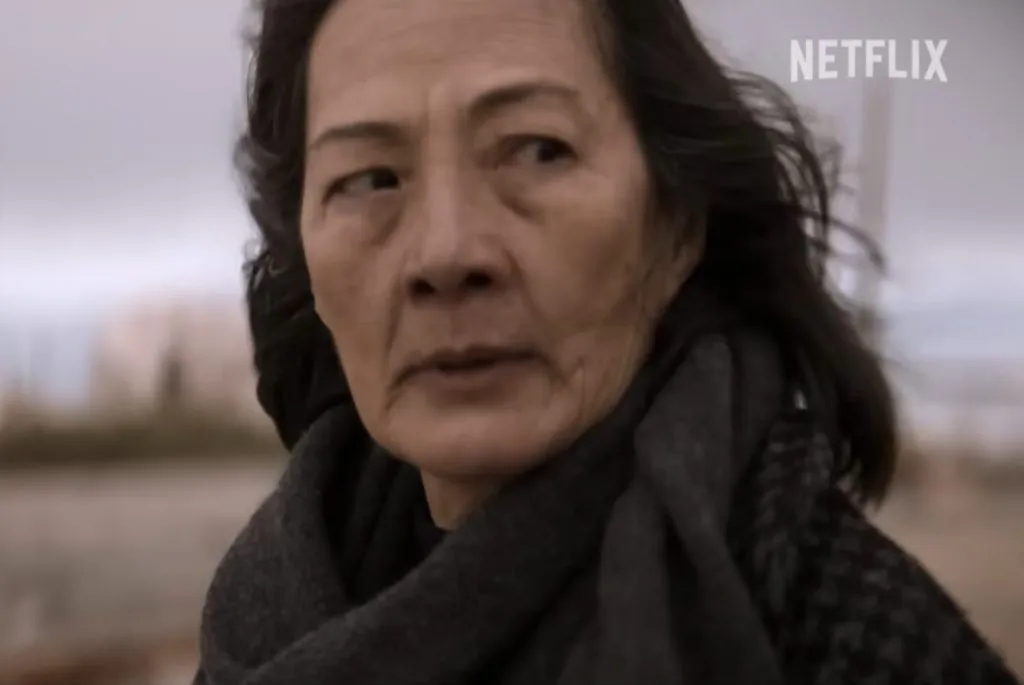 Rosalind Chao como Ye Wenjie en el programa de Netflix 3 Body Problem