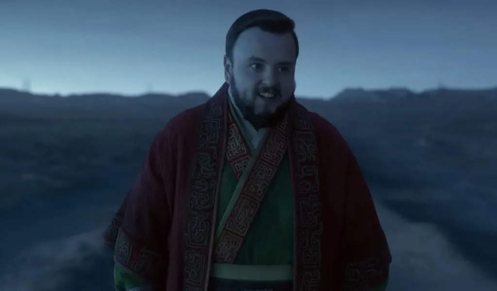 John Bradley dans le rôle de John Rooney dans la série Netflix 3 Body Problem