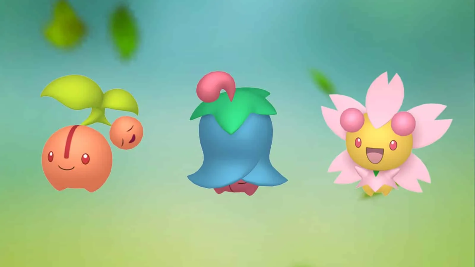 Cherubi e Cherrim brilhantes em Pokémon Go