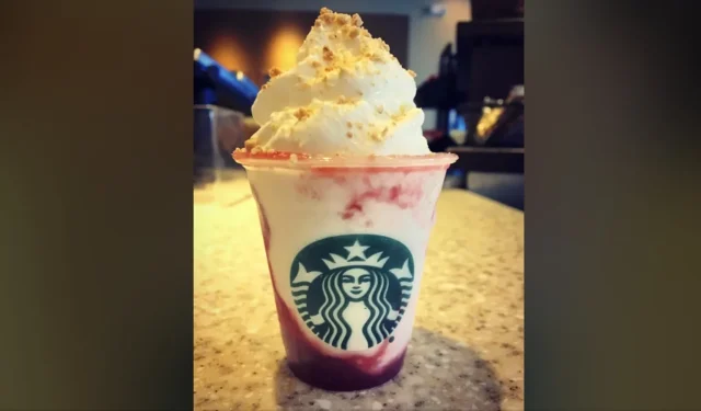 Cómo pedir frappuccino de tarta de queso y fresas de Starbucks