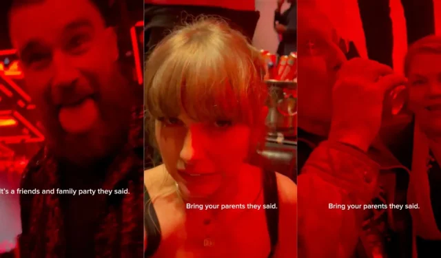 Taylor Swift geht viral, nachdem sie mit ihren Eltern und Travis Kelce unbeholfen in die Clubs gegangen ist