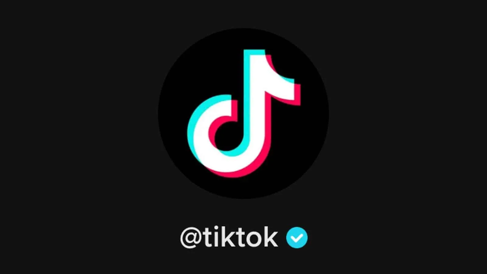 Logotipo do TikTok com o selo verificado