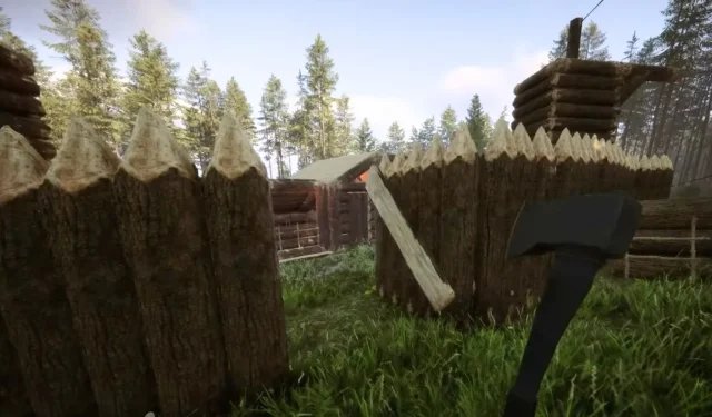 Cómo construir una puerta de muralla defensiva en Sons of the Forest