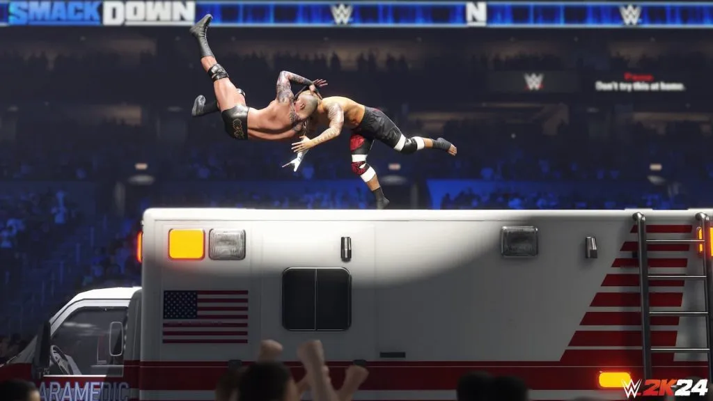 WWE 2K24 救急車の試合