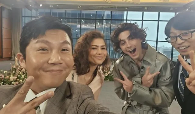 Yoo Jae-suk ao lado de Timothée Chalamet e Zendaya “Aparece na transmissão de ‘You Quiz’ em 28 de fevereiro”