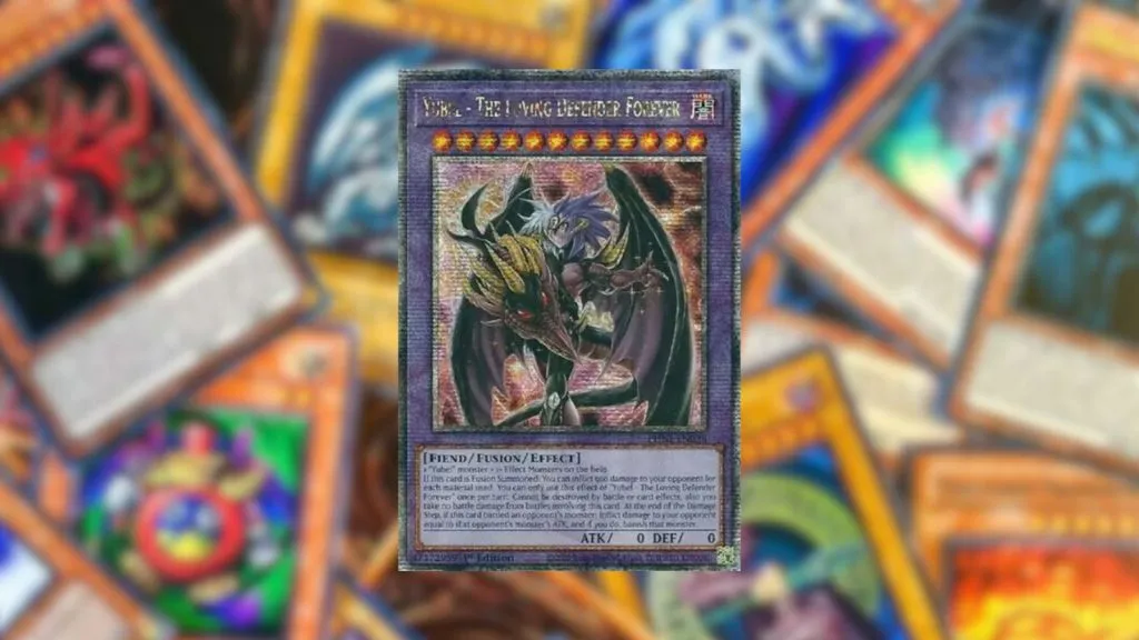 Yubel - La carta The Loving Defender Forever dal set di espansione Phantom Nightmare