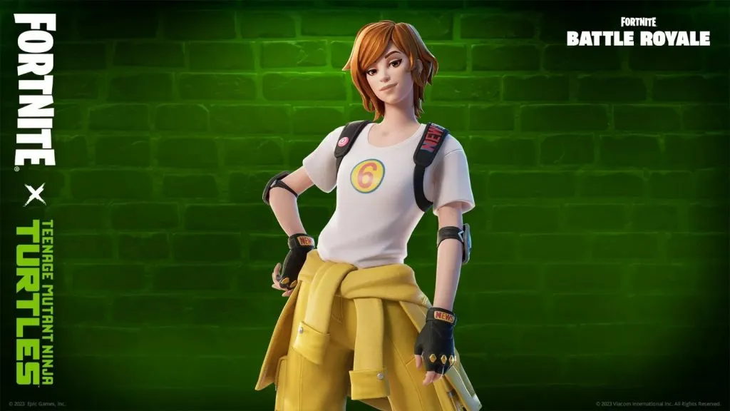 April O'Neil skin Fortnite TMNT