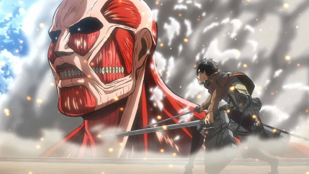 Un'immagine dell'anime Attack on Titan