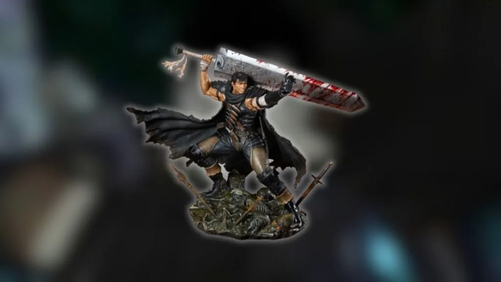 Statua Berserka Guts Black Swordsman