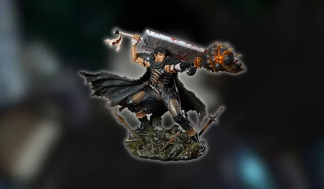 La statua di Berserk Guts Black Swordsman è ora disponibile per il preordine