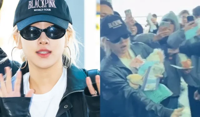 BLACKPINK Rosé attira l’attenzione per la reazione dopo che un fan le è caduto davanti