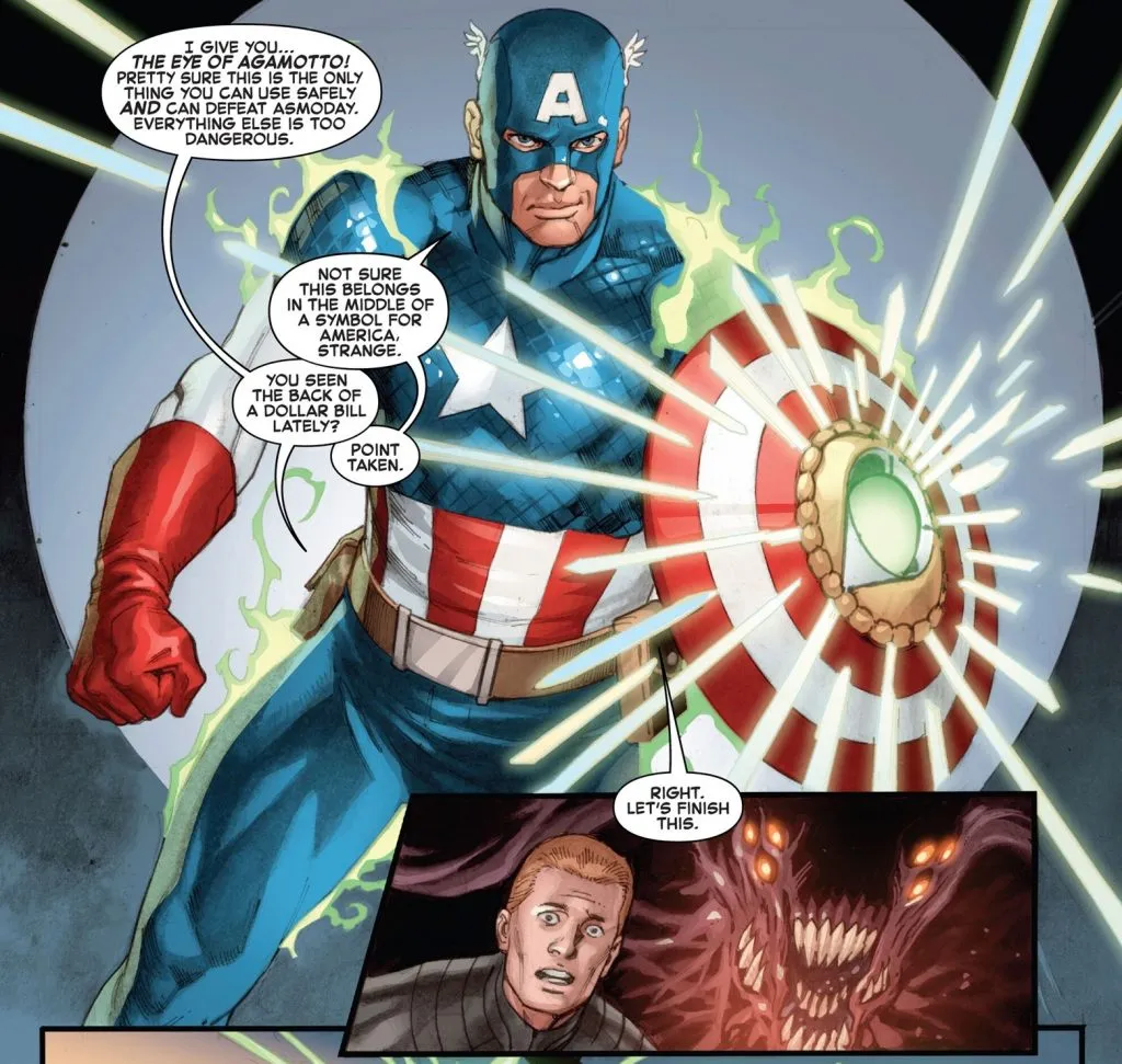 Le bouclier de Captain America reçoit une amélioration du docteur STrange