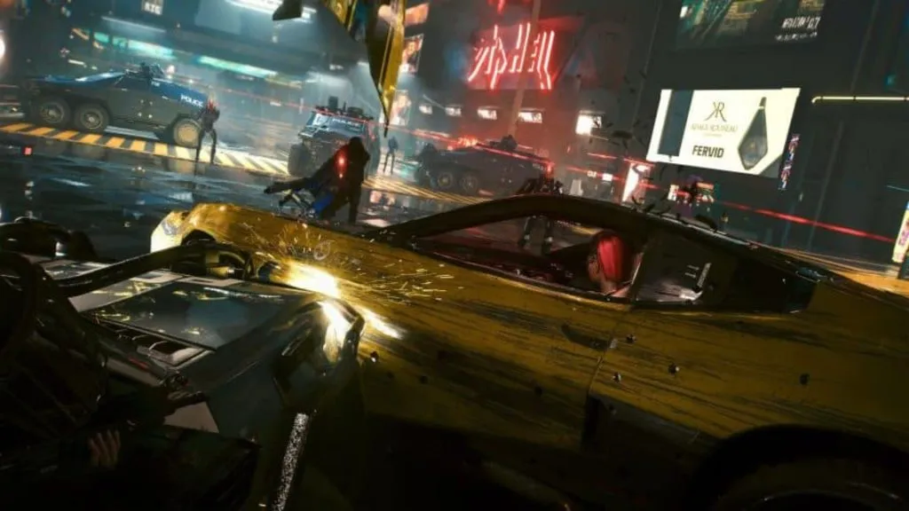 Cyberpunk 2077 Conduite à la première personne