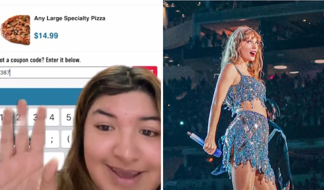 Frau findet Taylor-Swift-Easter-Egg in Dominos Online-Deal