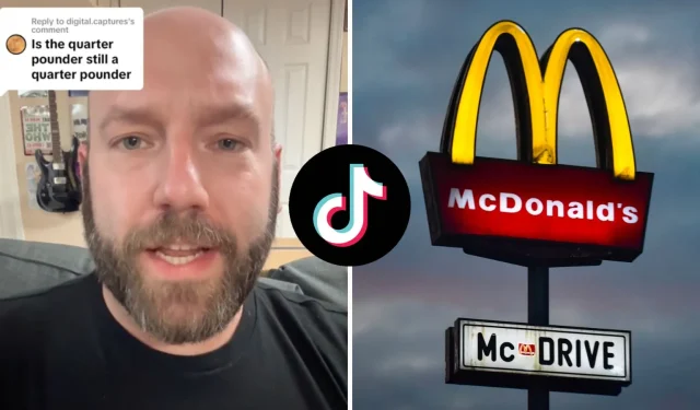 El ex chef de McDonald’s revela si el cuarto de libra realmente se está reduciendo