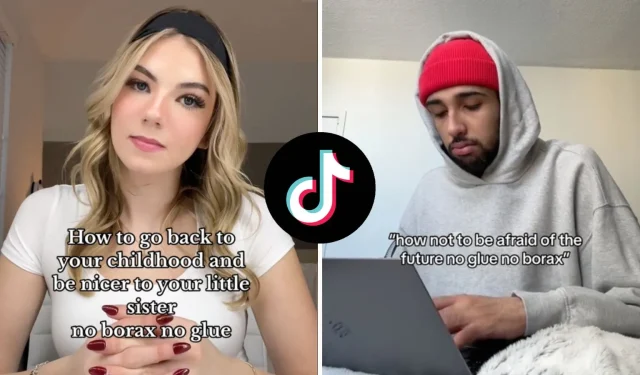 Co oznacza „bez boraksu, bez kleju” na TikTok?