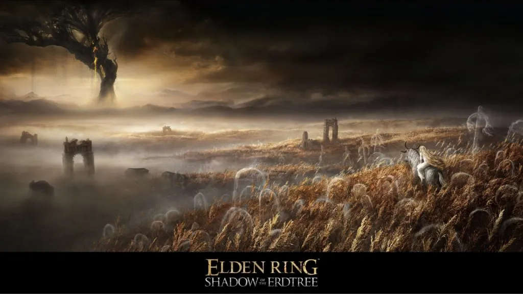 arte oficial de shadow of the erdtree elden ring DLC, data de lançamento e trailer