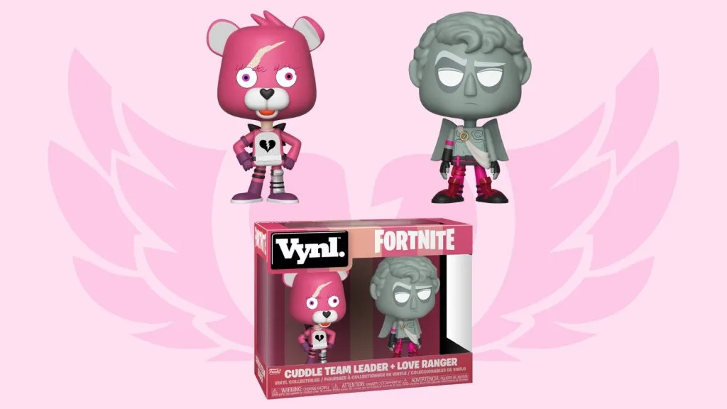 Figuras del Líder del equipo de abrazos de Fortnite y del Love Ranger